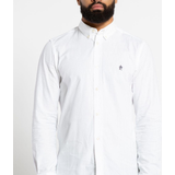 French Connection Herr Överdelar French Connection Long Sleeve Oxford Shirt - White