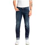 Elastan/Lycra/Spandex - Polotröjor Kläder Replay Anbass Slim Fit Jeans - Dark Indigo