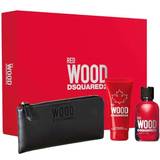 DSquared2 Gåvoboxar DSquared2 Red Wood Gift Set EdT 100ml + Shower Gel 100ml + Purse