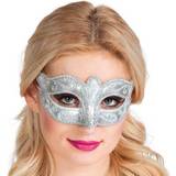 Historiska Masker Boland Venice Felina Eye Mask Silver