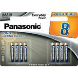 Batterier & Laddbart Panasonic Everyday Power AAA (LR03) 8-pack