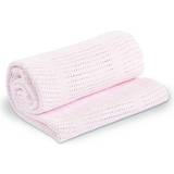 Mary Meyer Lulujo 100 Percent Cotton Cellular Blanket, Pink