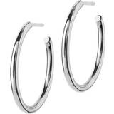 Metall Örhängen Edblad Hoops Earrings Medium - Silver