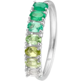 Peridot Smycken Mads Z Poetry Ring - Silver/Green/Transparent