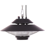 Beliani Terrass- & Infravärmare Beliani Hanging Patio Heater Black 1500 Garden Ceiling Merapi