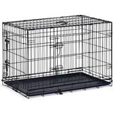 Karlie Hundar - Hundburar & Transportväskor Husdjur Karlie Dog Crate with 2 Doors 92x57x63 Black - Black