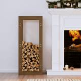 Vedkorgar vidaXL Firewood Rack Honey Brown 41x25x100 cm Solid Wood Pine
