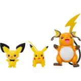 Pokémons Actionfigurer Pokémon Pichu Pikachu Raichu Evolution Multipack Style 2