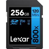 LEXAR Minneskort & USB-minnen LEXAR Professional 800x SDXC UHS-I cards, C10 V10 U1, R120/45MB 256GB