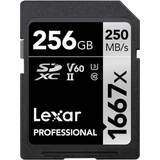 Sdxc kort LEXAR Professional 1667x 256GB SDXC UHS-II-kort