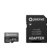 Adapter sd kort Platinet MicroSDXC ADAPTER SD-kort 512GB class10 U3 A2 90MB/s [45095]