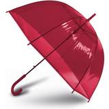 KiMood Paraplyer KiMood Automatisk öppning Transparent Dome Umbrella Red One Size