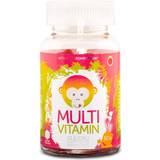 Multivitaminer Vitaminer & Mineraler Monkids Multivitamin Raspberry 60 st