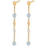 Agat Örhängen Pernille Corydon Afterglow Sea Earrings - Gold/Agate/Pearl