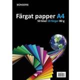 Kopieringspapper Büngers Färgat papper A4 80g sorterat 50/fp