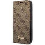 Guess Plånboksfodral Guess 4G Metal Camera Outline Booktype Case Case for iPhone 14 Plus (Brown)