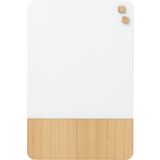 Whiteboards Naga 40 60 cm. Mat hvid/Egefiner Magnetisk tavle