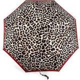 Fulton Minilite 2 lysteröst paraply med leopardtryck