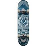 Kompletta skateboards på rea Blueprint Home Heart Complete Skateboard Sort/Blå 7.75"