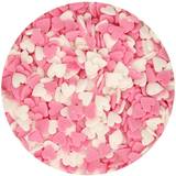 Funcakes Rosa/Vita Hjärtan Pink/White Hearts Hushållsfärg