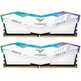 TeamGroup DDR5 RAM minnen TeamGroup Delta RGB White DDR5 7600MHz 2x16GB (FF4D532G7600HC36DDC01)