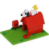 Byggleksaker Peanuts Snoopy House Nanoblock Sights to See Constructible Figure