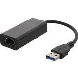 Deltaco Nätverkskort & Bluetooth-adaptrar Deltaco USB3-GIGA5