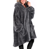 Fleece - Oversize Överdelar Snug Rug Oversized Hoodie - Slate Grey