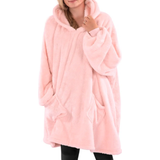 Fleece - Oversize Överdelar Snug Rug Oversized Hoodie - Pink Quartz