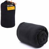 Milestone Camping Fleece Sleeping Bag Liner Black