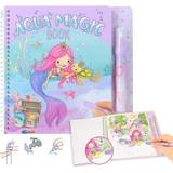 Princess Depesche 12096 Mimi Aqua Magic Book-målarbok med dolda prinsessmotiv, kreativ bok med 5 återanvändbara sidor och en vattenpenna, flerfärgad, ca 18,5 x 18 x 2 cn