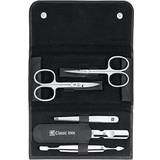 Zwilling Nagelprodukter Zwilling Classic INOX Manicure Pedicure Set Nail Care Real Leather with Push Button 5 Pieces