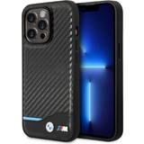 BMW Mobilfodral BMW Carbon Effect Printed Logo Case for iPhone 14 Pro Max