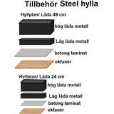 Torkelson Inredningsdetaljer Torkelson STEEL 49 låg metall Förvaringslåda
