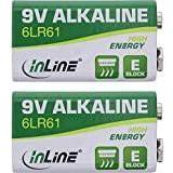 InLine Batterier Batterier & Laddbart InLine Alkaline High Energy Battery – 9 V Block 6LR61-2 Blister, 01299