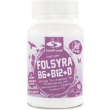 Healthwell D-vitaminer Vitaminer & Mineraler Healthwell Folsyra+B6+B12+D 90 st