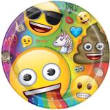 Unique Party Engångstallrikar Unique Party Papperstallrikar Emoji 8-pack