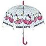 Paraplyer barn Hello Kitty Transparent Kupolparaply för barn