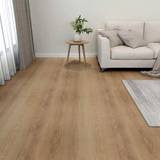 vidaXL Self-adhesive Flooring Planks 55 pcs PVC 5.11 mÂ² Brown Brown