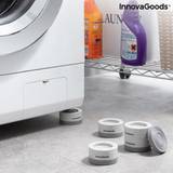 Tvättmaskiner InnovaGoods "Uppsättning Stapelbara Antivibrationsfötter Novib 4 antal"