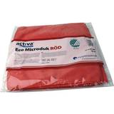 Röda Tillbehör städutrustning Activa Microfiberduk ECO 32x32cm röd