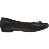 35½ Ballerinaskor Clarks Girl's Scala Bloom School Shoes - Black Leather