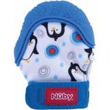Nuby Barn- & Babytillbehör Nuby Bidehandske Blå m. Pingviner OneSize Bidering