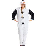 Bomull - Vita Jumpsuits & Overaller Jule Sweaters Snowman Jumpsuit Unisex - White