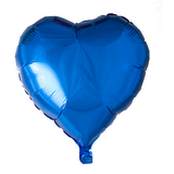 Text- & Temaballonger Hjerteformet Folieballon, Blå