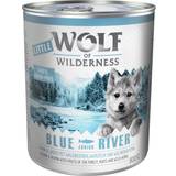 Wolf of Wilderness Hundar - Hundfoder Husdjur Wolf of Wilderness Blue River Junior Chicken & Salmon 6x800g