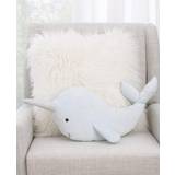 Little Love by NoJo Light Blue Whimsical Narwhal Shaped 3D
