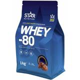 Beta-Alanin - Vassleproteiner Proteinpulver Star Nutrition Whey 80 1kg Belgian Chocolate