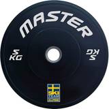 Master Fitness 5 kg Viktskivor Master Fitness Bumper Ski Black 5 kg