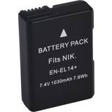 Batteri nikon d3100 MTK EN-EL14 Batteri till Nikon D3100 D5100 Coolpix P7000 P7800 Etc